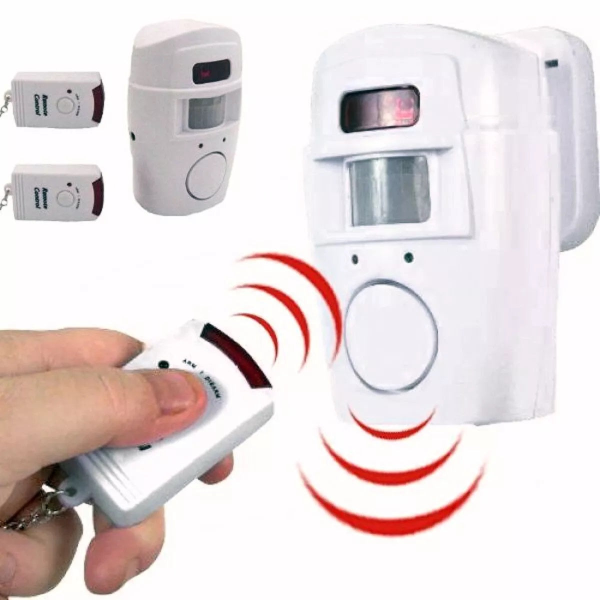 KIT SISTEMA DI ALLARME ANTIFURTO CON SENSORE SIRENA 2 TELECOMADI WIRELESS