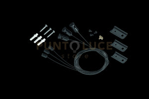 KIT SOSPENSIONE PER BINARIO CIRCOLARE RING SUPERFICIE NERO H.190CM