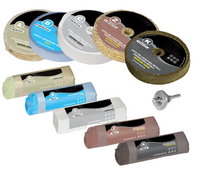 Kit Lucidatura Metalli 5 Disco 100 mm e 5 Pasta Abrasiva Lucidante 250 gr Per Lucidare a Specchio Acciaio Inox Alluminio Cromature Ottone Rame Trapano