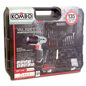 Kit Valigetta Trapano Avvitatore + 135 accessori