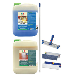 Kit di Pulizia e Manutenzione Cotto e Pietra Interni Cerati Lucidi   Kit Manutenzione Cotto Lucido