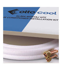 Kit Installazione Varie Misure per Climatizzatore 7000-9000-12000 Btu Tubi Rame Cartellati da 1/4" e 3/8"