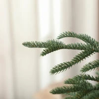 Albero di Natale Artificiale da 150 cm e Ignifugo con 1375 Rami Realistici, Base in Metallo Pieghevole