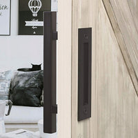 Maniglia per porte scorrevoli nera loft retro premium