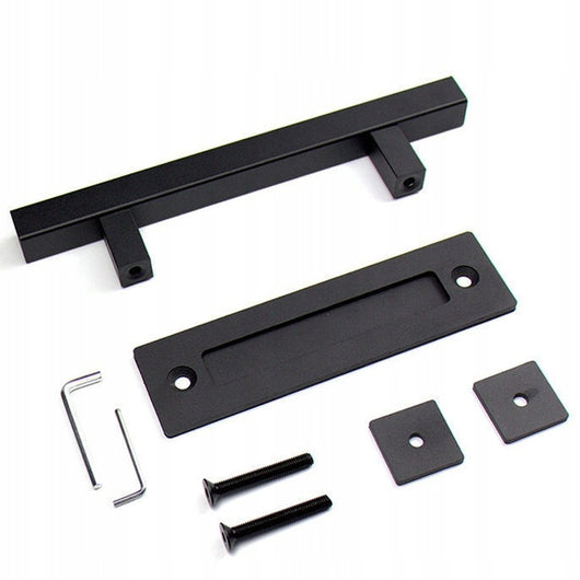 Maniglia per porte scorrevoli nera loft retro premium