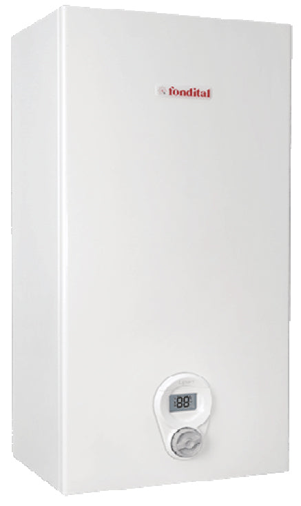 Scaldabagno a Gas Istantaneo Fondital a Camera Stagna Lipari Pro TFS 11i Low NOx Metano Completo di Kit Fumi Classe A