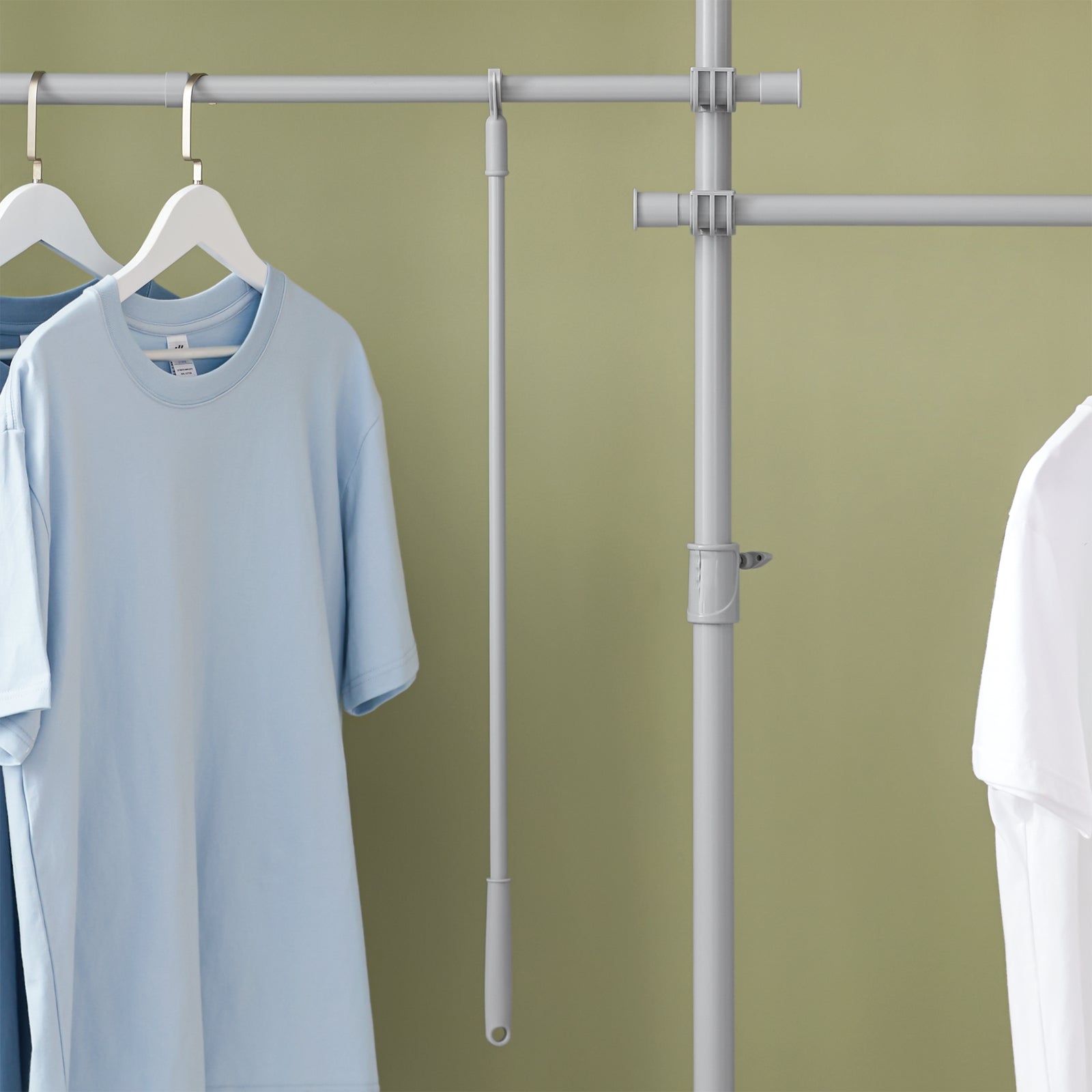 Cabina Armadio Guardaroba Componibile Appendiabiti A Terra Grigio KLS03-HG SoBuy