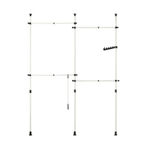 Cabina Armadio Guardaroba Componibile Appendiabiti A Terra Bianco KLS03 SoBuy