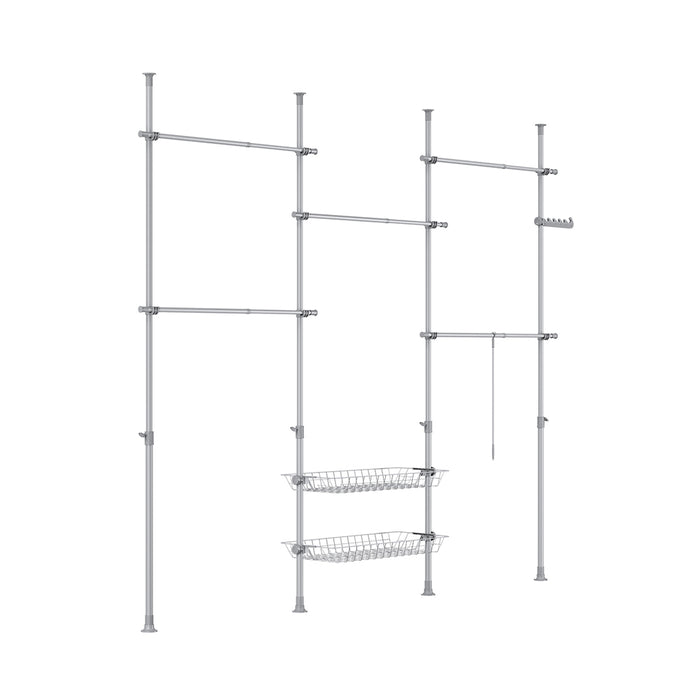 SoBuy Cabina armadio regolabile 311x37x295cm KLS04-II-HG