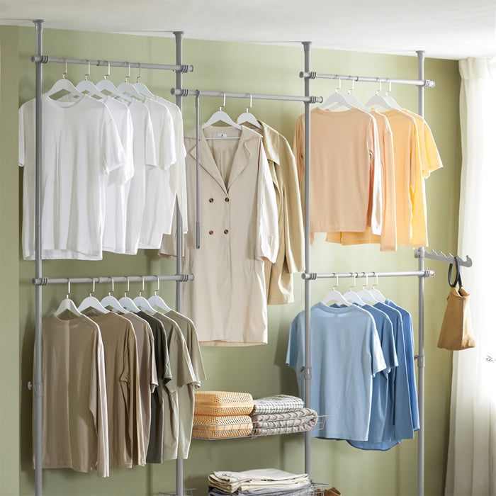 SoBuy Cabina armadio regolabile 311x37x295cm KLS04-II-HG