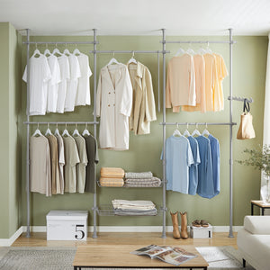 SoBuy Cabina armadio regolabile 311x37x295cm KLS04-II-HG