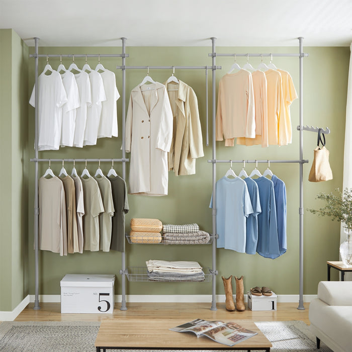 SoBuy Cabina armadio regolabile 311x37x295cm KLS04-II-HG