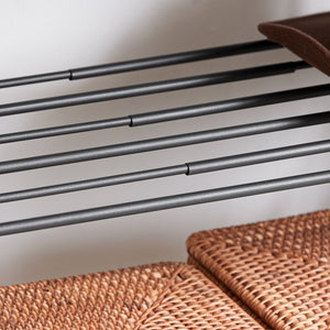 Cabina Armadio Componibile Armadio Regolabile Appendiabiti Altezza Regolabile Nero KLS07-SCH