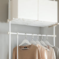 Cabina Armadio Componibile Armadio Regolabile Appendiabiti Altezza Regolabile Bianco KLS07-W