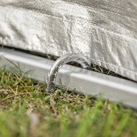 Tenda per Bicicletta Impermeabile Protezione UV Tenda da Garage per Biciclette Tenda Multiuso da Giardino in Colore Argento 120x176x163 cm, KLS11