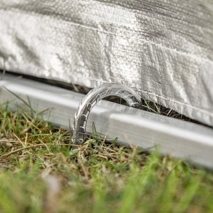 Tenda per Bicicletta Impermeabile Protezione UV Tenda da Garage per Biciclette Tenda Multiuso da Giardino in Colore Argento 120x176x163 cm, KLS11