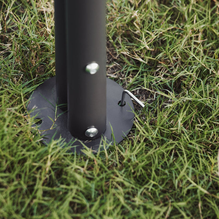 Gazebo pieghevole da campeggio, UV30, per feste, festival, invernale, stabile, beige, larghezza ca. 334 x 256 x 334 cm, KLS16-MI