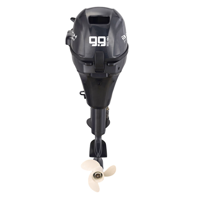 Kluster - Motore Marino Fuoribordo a Benzina 4 Tempi 246cc 9.9 Hp Gambo Corto per Gommoni Barche da Pesca