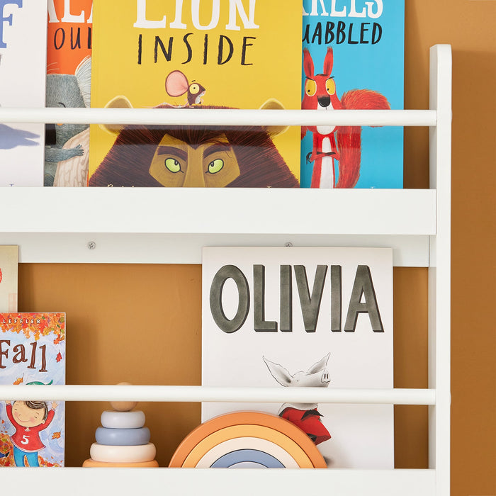 Libreria Portariviste Libreria Bambini Bianco L80*A118*P12cm KMB08-W