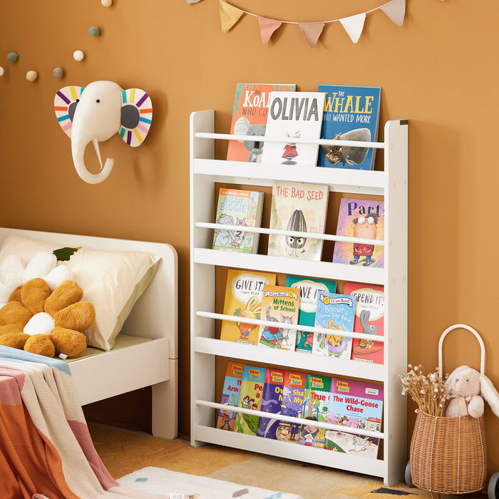 Libreria Portariviste Libreria Bambini Bianco L80*A118*P12cm KMB08-W