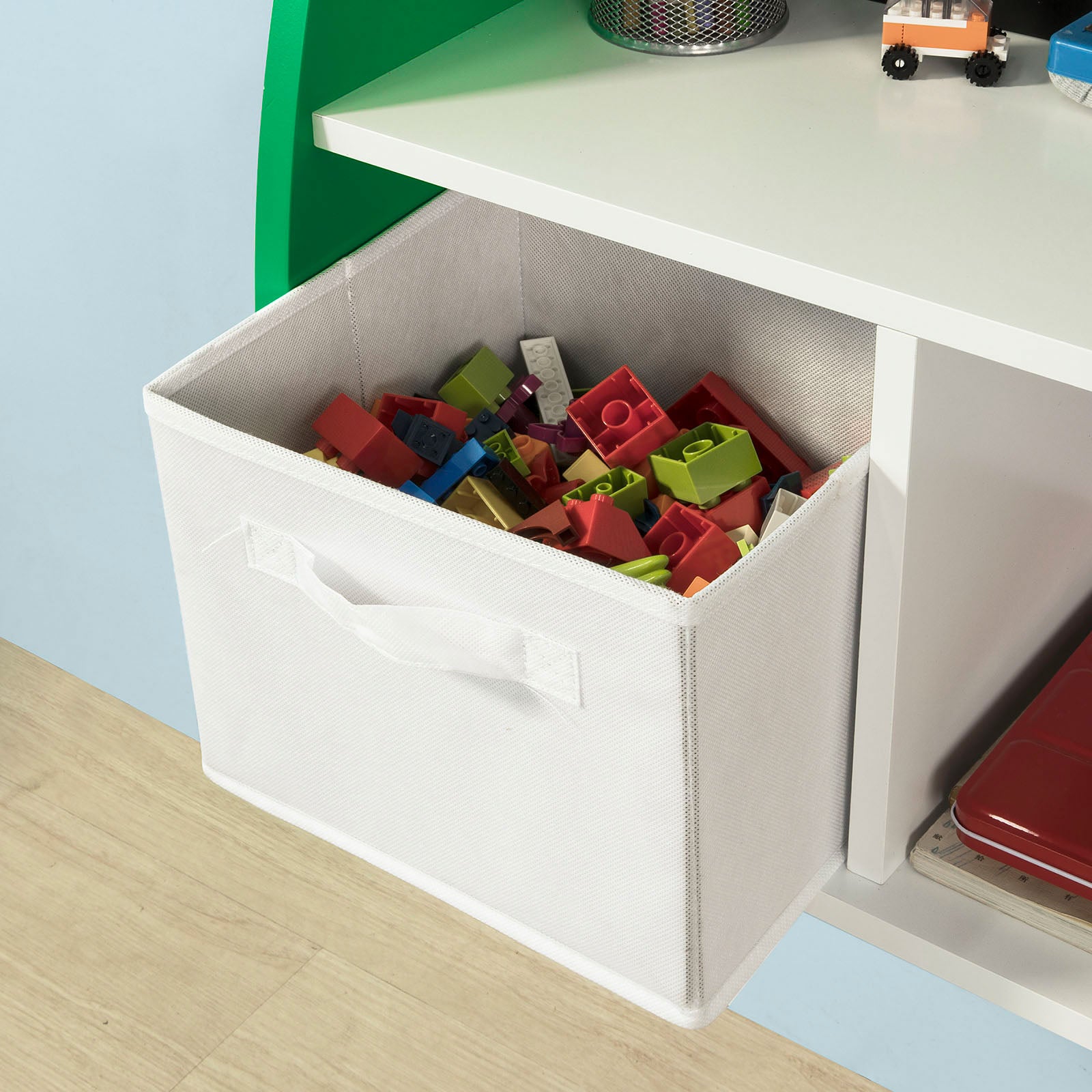 SoBuy Libreria a parete con tavolo 86x25x90cm KMB09-GR