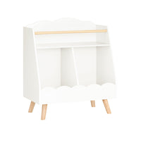 Libreria per bambini Scaffale portaoggetti con 3 scomparti Bianco 61x35x71cm KMB100-K-W