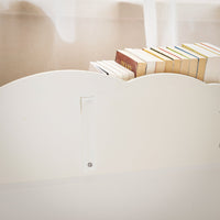 Libreria per bambini Scaffale portaoggetti con 3 scomparti Bianco 61x35x71cm KMB100-K-W