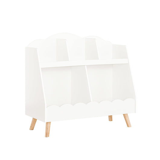 Libreria per bambini Scaffale portaoggetti con 5 scomparti Bianco 82x35x76cm KMB100-W