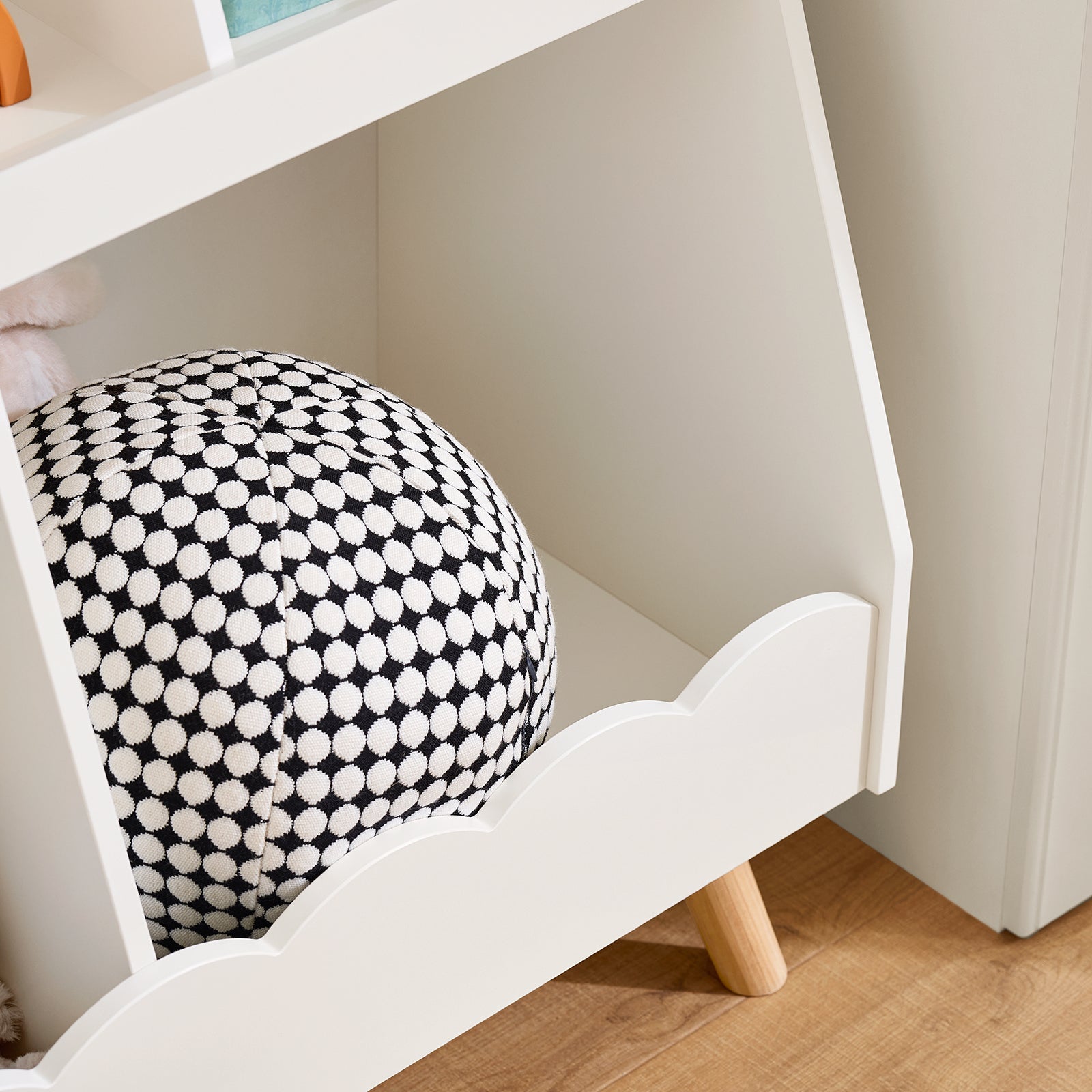 Libreria per bambini Scaffale portaoggetti con 5 scomparti Bianco 82x35x76cm KMB100-W