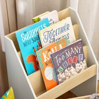 Libreria per bambini con cassetto Scaffale per giocattoli Organizzatore di giocattoli Grigio 51x28x70cm KMB104-HG