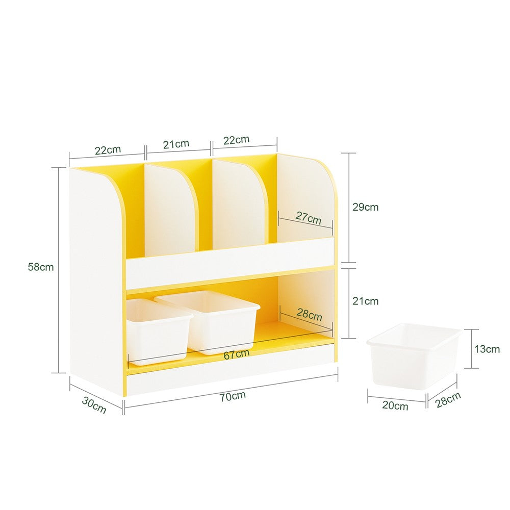 SoBuy Scaffale portaoggetti 70x30x58 cm KMB107-G