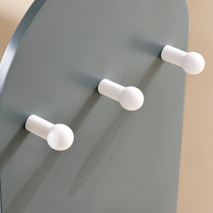 SoBuy Mobile per Bambini con Appendiabiti, Guardaroba per Bambini con scatole, Armadio per bambini con 3 ganci, Grigio 97x35x108cm KMB40-HG