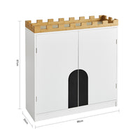 SoBuy Cassettiera per bambini Mobiletti per la Cameretta ragazzi Armadietto portaoggetti Scaffale per cameretta L86xP30xA87cm, KMB44-W