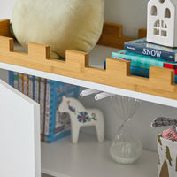 SoBuy Cassettiera per bambini Mobiletti per la Cameretta ragazzi Armadietto portaoggetti Scaffale per cameretta L86xP30xA87cm, KMB44-W