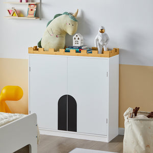 SoBuy Cassettiera per bambini Mobiletti per la Cameretta ragazzi Armadietto portaoggetti Scaffale per cameretta L86xP30xA87cm, KMB44-W