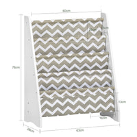 Libreria montessoriana per Bambini Scaffale a 4 Livelli Portariviste libreria bambini KMB50-HG