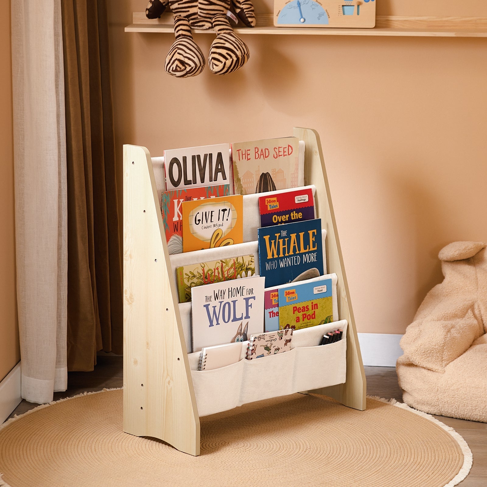 SoBuy Libreria per bambini 63x28x76cm KMB50-N