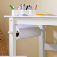 Tavolo Per Bambini Con Una Sedia Set Mobili Per Bambini Tavolo Da Dipingere Per Bambini Bianco KMB60-W