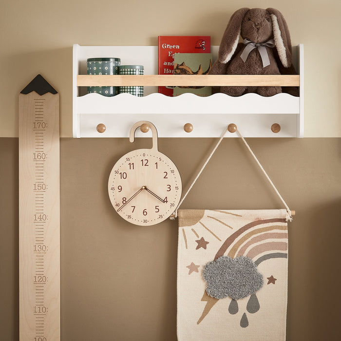 Armadio Da Parete Per Bambini Con Ripiano Per Bambini 73x30x15cm KMB78-W SoBuy