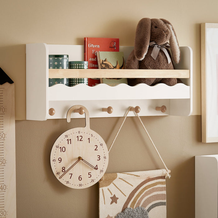 Armadio Da Parete Per Bambini Con Ripiano Per Bambini 73x30x15cm KMB78-W SoBuy