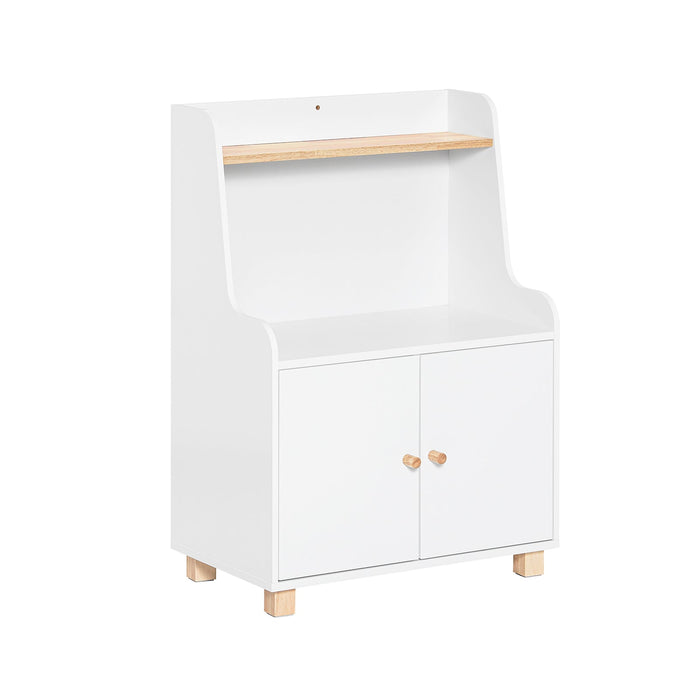 Comodino Per Bambini Scaffale Per Cameretta Per Bambini Mobili Per Cameretta Bianco 60x35x87cm KMB84-W SoBuy