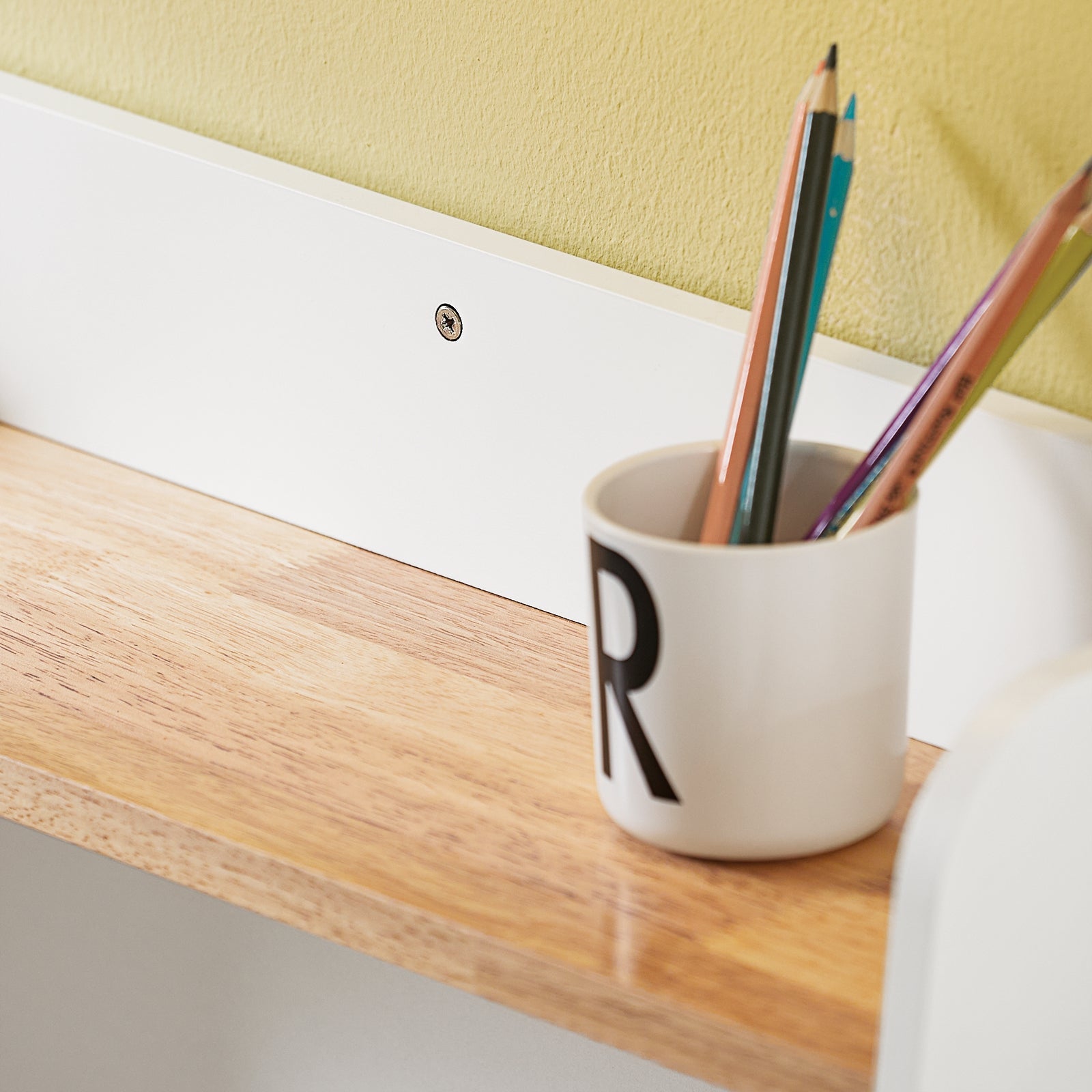 Comodino Per Bambini Scaffale Per Cameretta Per Bambini Mobili Per Cameretta Bianco 60x35x87cm KMB84-W SoBuy