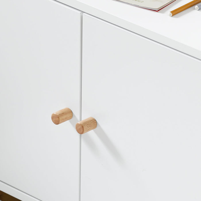 Comodino Per Bambini Scaffale Per Cameretta Per Bambini Mobili Per Cameretta Bianco 60x35x87cm KMB84-W SoBuy