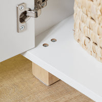 Comodino Per Bambini Scaffale Per Cameretta Per Bambini Mobili Per Cameretta Bianco 60x35x87cm KMB84-W SoBuy