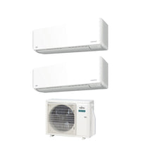 Climatizzatore Condizionatore Fujitsu Dual Split Inverter serie KM AIRSTAGE 9+12 con AOEG18KBCA2 R-32 Wi-Fi Integrato 9000+12000