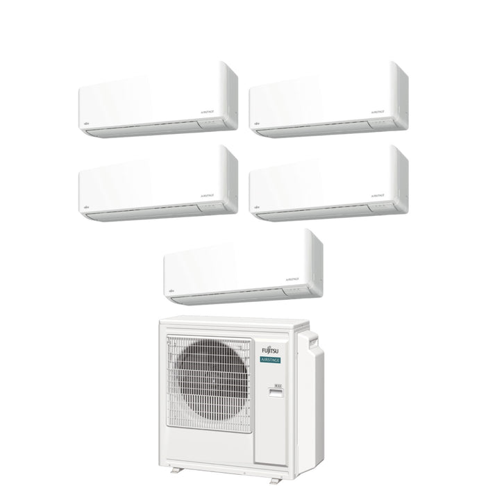 Climatizzatore Condizionatore Fujitsu Penta Split Inverter serie KM AIRSTAGE 9+9+9+12+14 con AOEG36KBTA5 R-32 Wi-Fi Integrato 9000+9000+9000+12000+14000