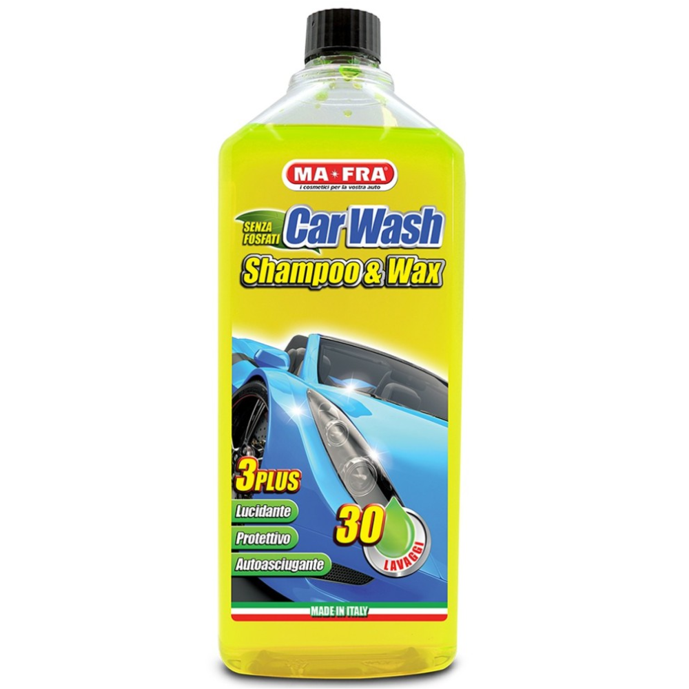 Car wash shampoo e cera 1000 ml per lavaggio e lucidatura carrozzeria