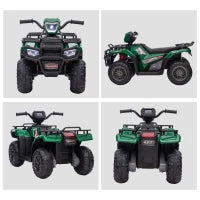 Quad per Bambini 3-6 Anni con 3 Luci LED, Velocità max 4km/h e 50 Minuti max di Carica, 88x45x50 cm
