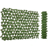 Siepe Artificiale 200x100 cm in Seta e Plastica PE, Siepe Finta di Pothos con 495 Foglie, Verde