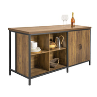 Isola cucina Mobile da cucina autoportante Credenza Tavolo da bar design industriale 170x60x89cm KNL01-F